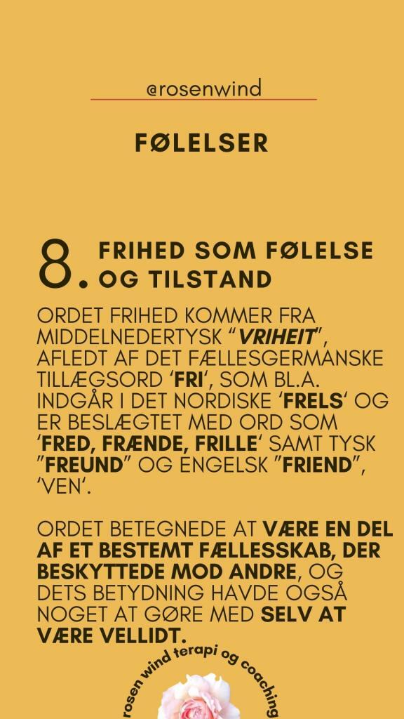 Frihed som følelse eller tilstand