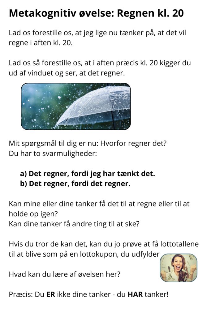 Metakognitiv øvelse regnen kl 20 2 Regnen kl. 20 2