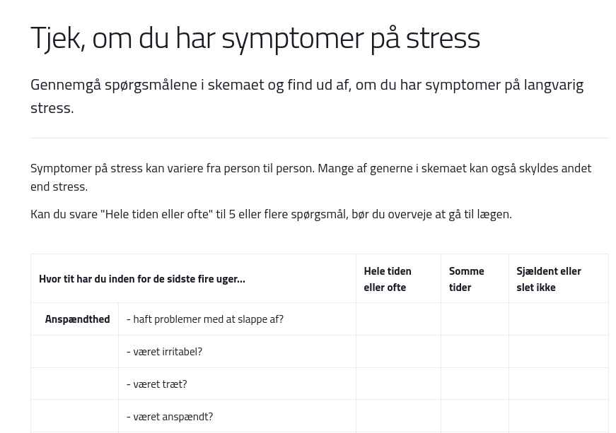 Screenshot 2025-10-07 at 23-01-43 Tjek om du har symptomer på stress - sundhed.dk Test af stress, tag en test